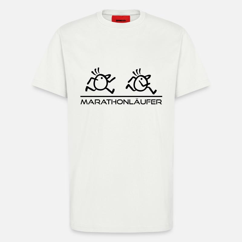 Marathonläufer Speed - T-Shirt - made by SPREAD - OFF WHITE