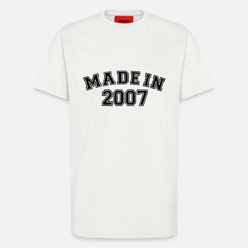 Made in 2007 - T-shirt bio décontracté fabriqué en UE - OFF WHITE