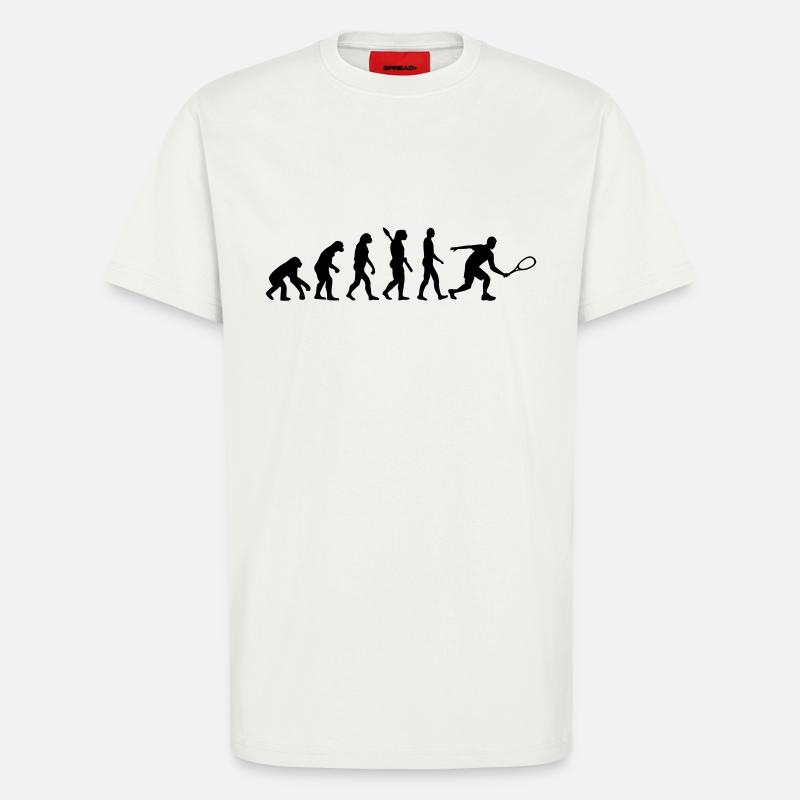 Evolution Squash - T-Shirt - made by SPREAD - OFF WHITE