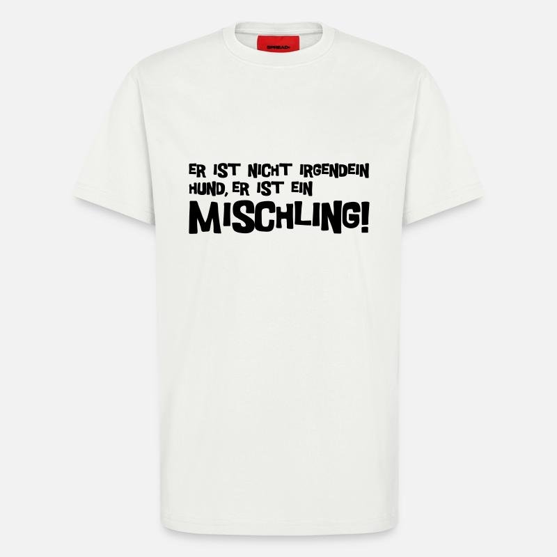 Mischling Text - T-Shirt - made by SPREAD - OFF WHITE
