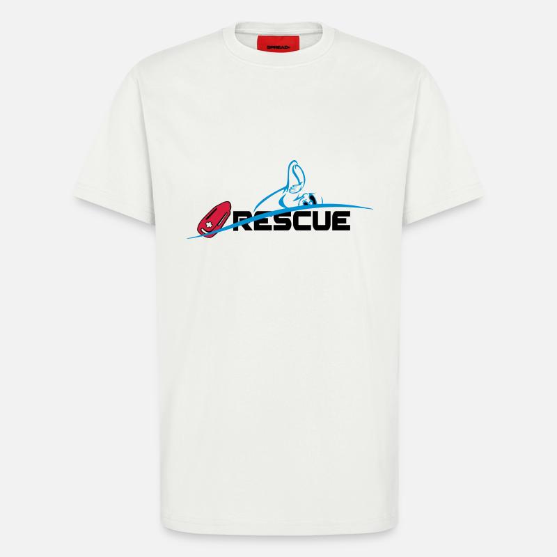 Rettungsschwimmer - T-Shirt - made by SPREAD - OFF WHITE
