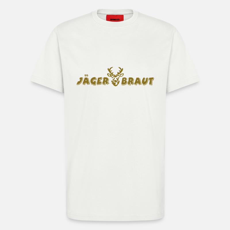 jägerbraut Jäger Braut - T-Shirt - made by SPREAD - OFF WHITE