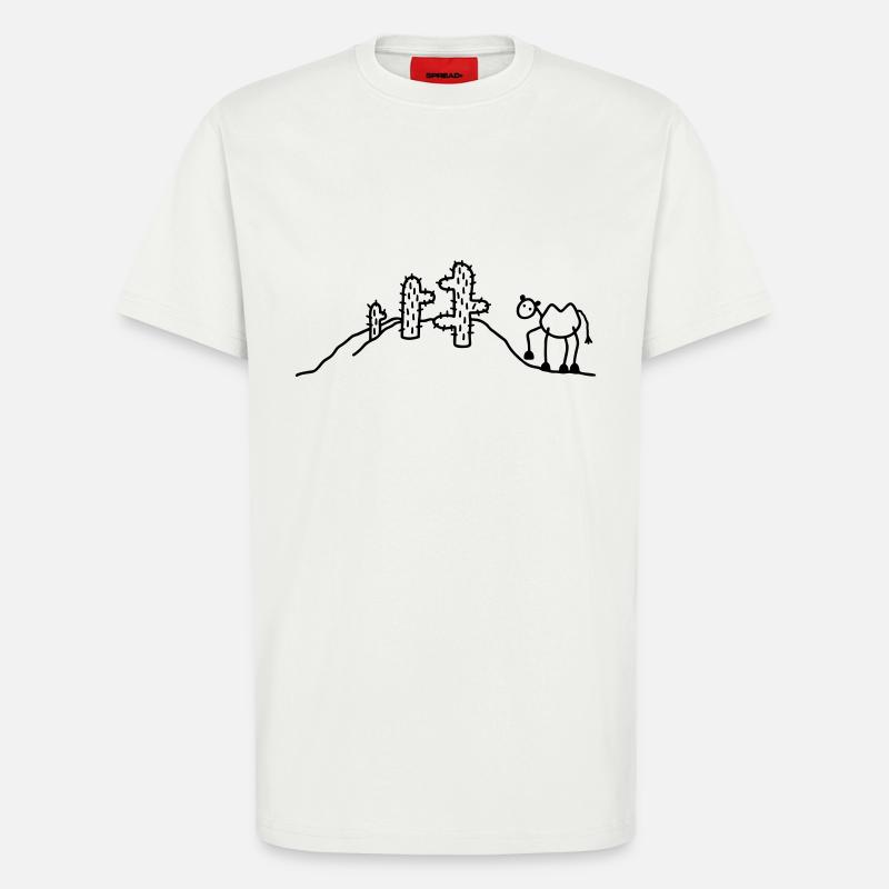 Kamel & Kaktus - T-Shirt - made by SPREAD - OFF WHITE