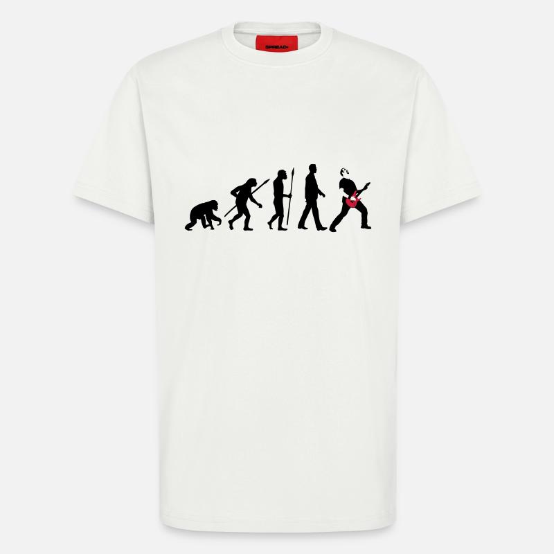 evolution_rocks_032012_a_2c - T-shirt bio décontracté fabriqué en UE - OFF WHITE