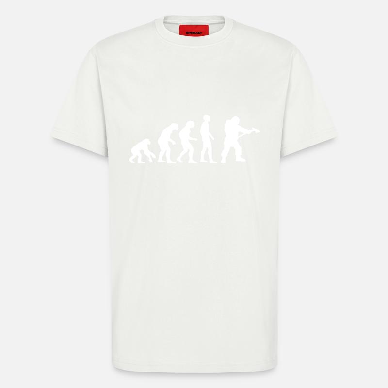 evolution Feuerwehrmann - T-Shirt - made by SPREAD - OFF WHITE