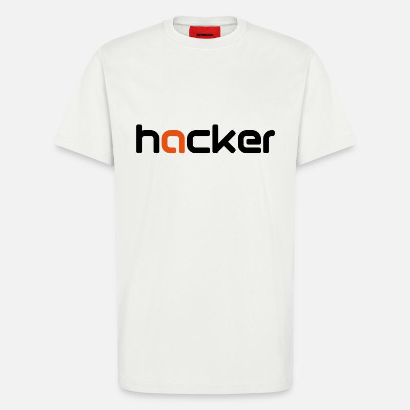 Hacker - T-shirt bio décontracté fabriqué en UE - OFF WHITE
