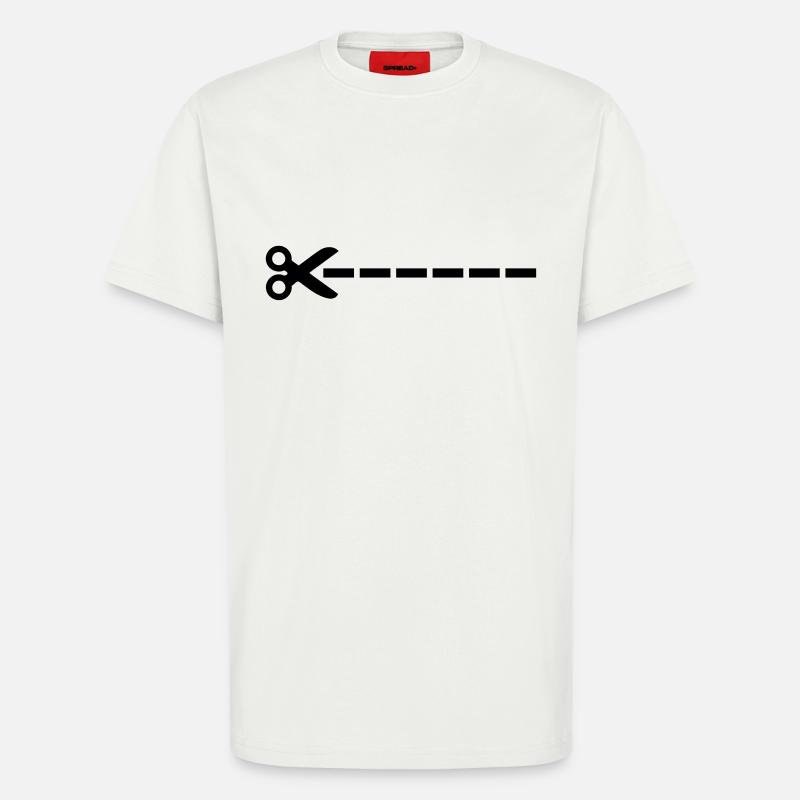 Schere - T-Shirt - made by SPREAD - OFF WHITE