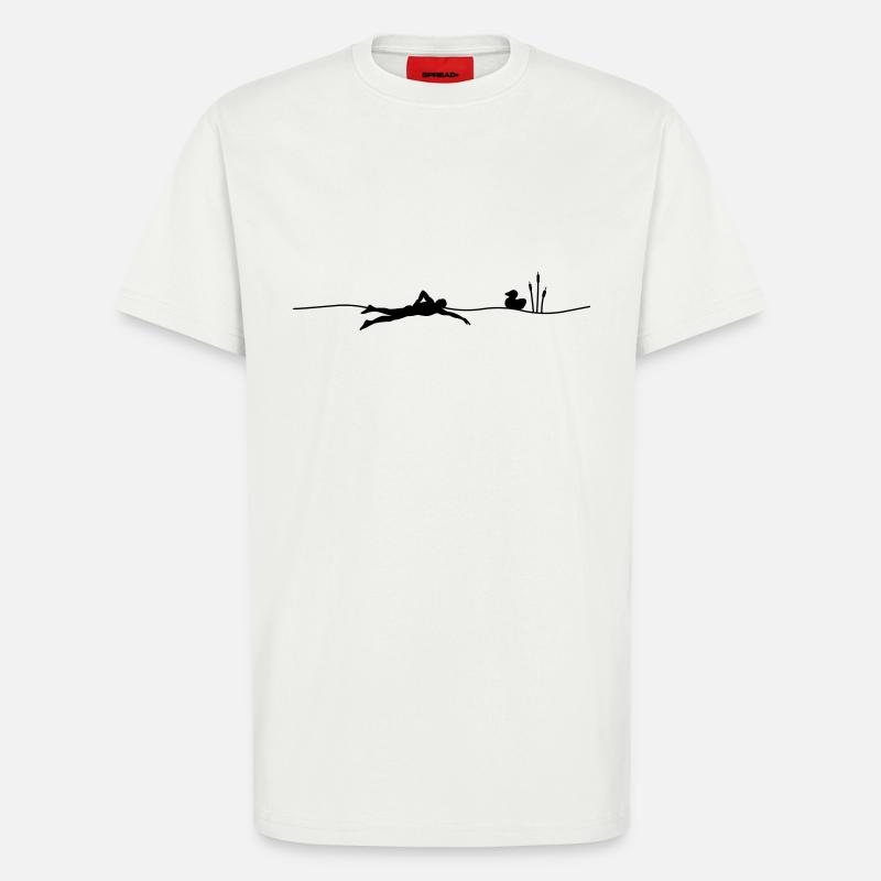 Freiwasserschwimmer - T-Shirt - made by SPREAD - OFF WHITE