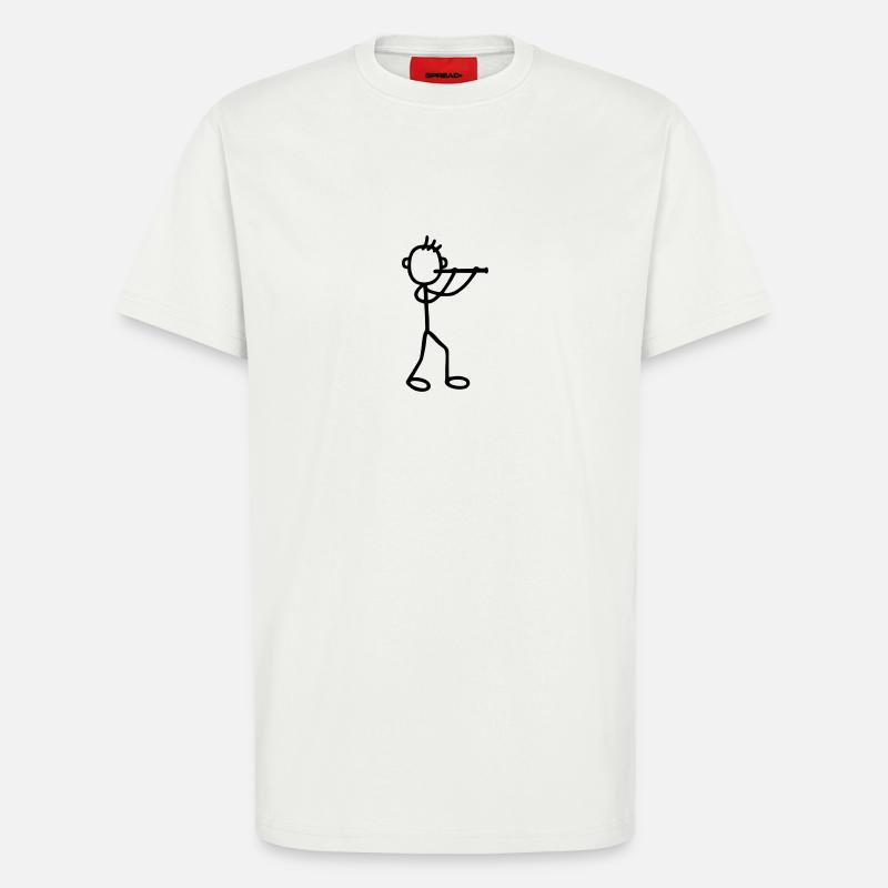 Flöter - Bläser - T-Shirt - made by SPREAD - OFF WHITE