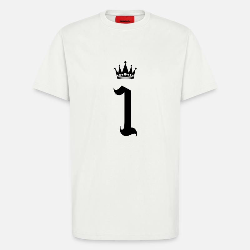 1 krone - T-Shirt - made by SPREAD - OFF WHITE