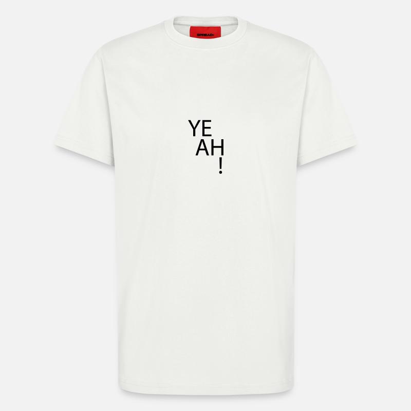 (yeah) - T-Shirt - made by SPREAD - OFF WHITE