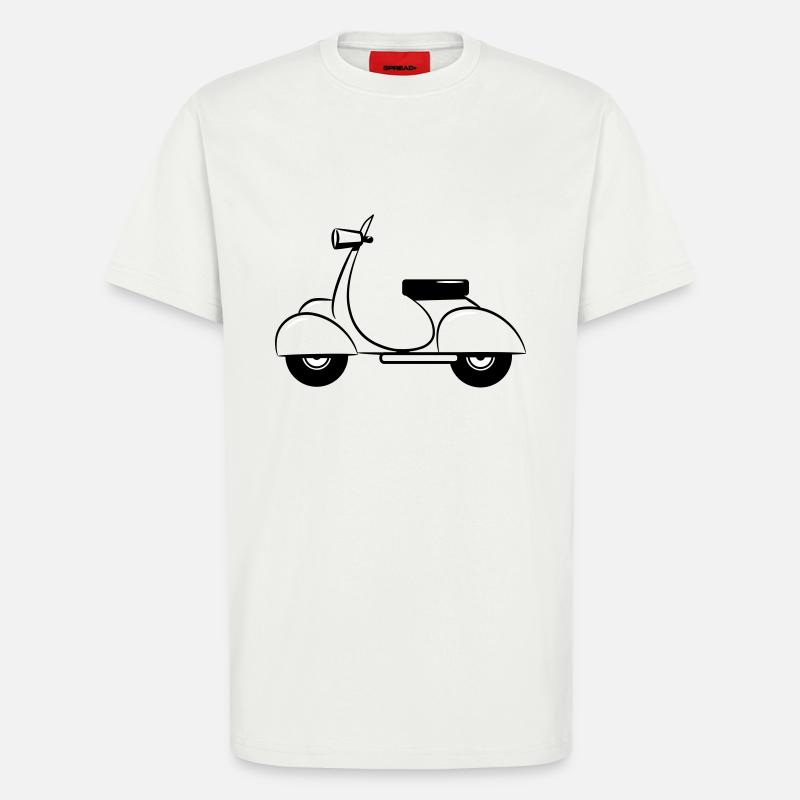 motorroller - T-Shirt - made by SPREAD - OFF WHITE
