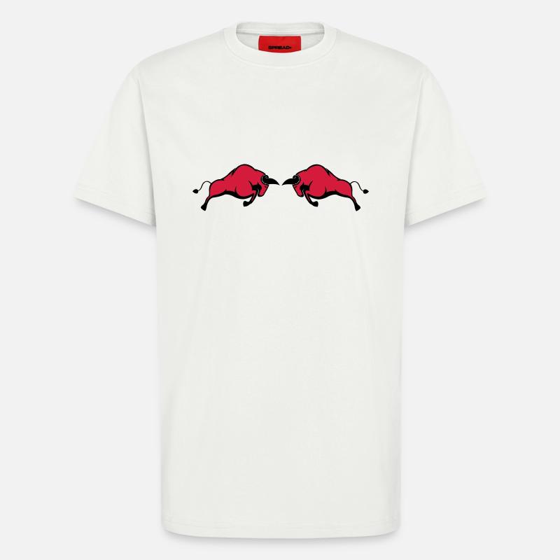bulls - T-Shirt - made by SPREAD - OFF WHITE