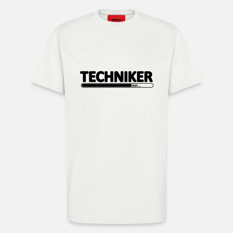 Techniker // Technikerin // Wird Techniker // lädt - T-Shirt - made by SPREAD - OFF WHITE