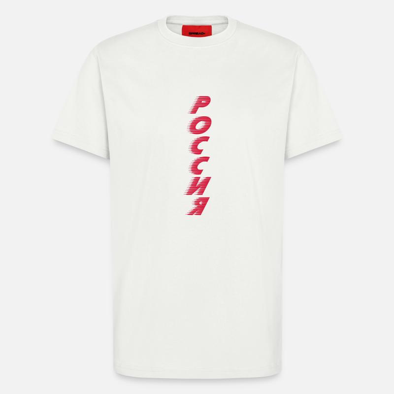 Россия вертикально - T-Shirt - made by SPREAD - OFF WHITE