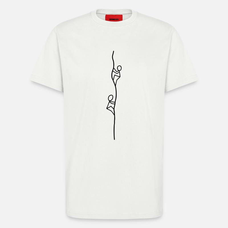Zwei Kletterer - T-Shirt - made by SPREAD - OFF WHITE