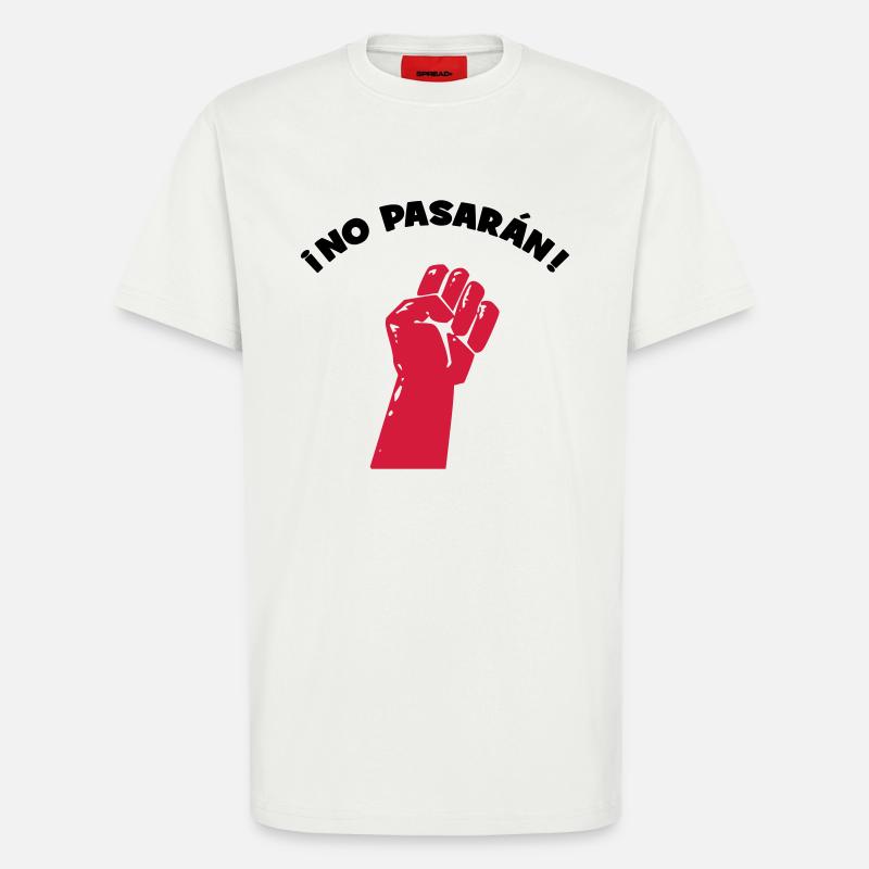 No Pasaran - Sie kommen nicht durch! - T-Shirt - made by SPREAD - OFF WHITE