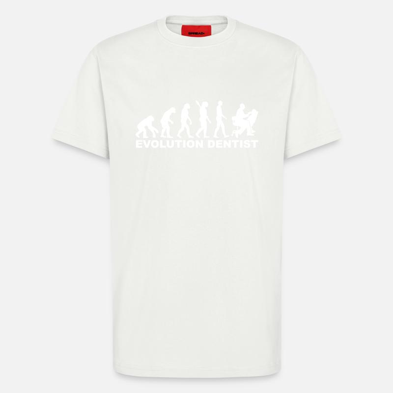 Evolution Dentist - T-Shirt - made by SPREAD - OFF WHITE