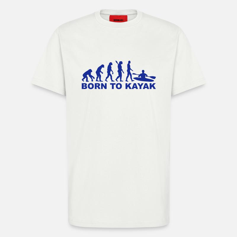 Evolution Kayak - T-Shirt - made by SPREAD - OFF WHITE