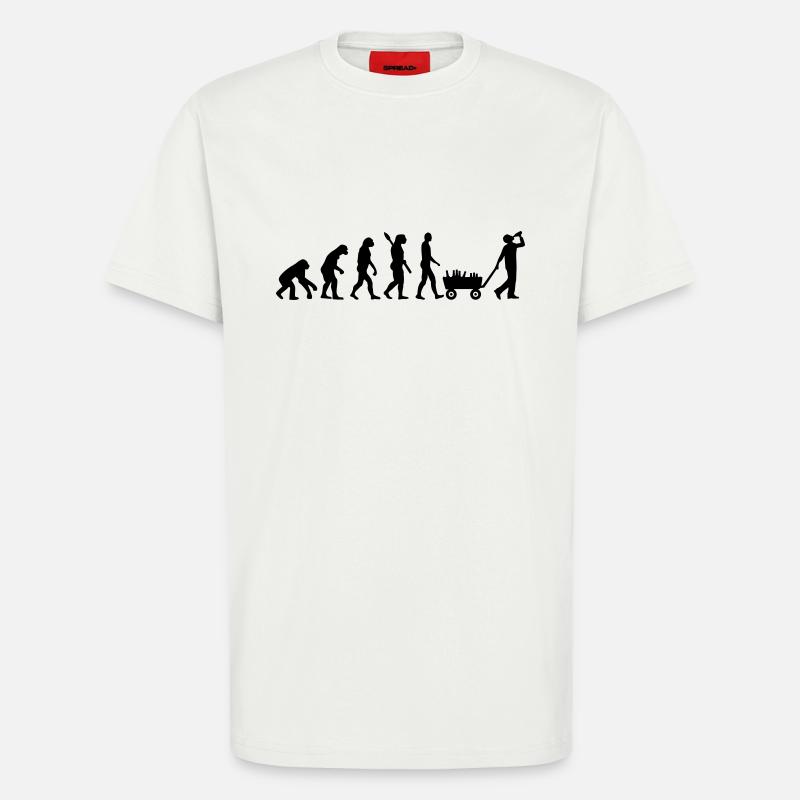 Evolution Alcohol - T-Shirt - made by SPREAD - OFF WHITE