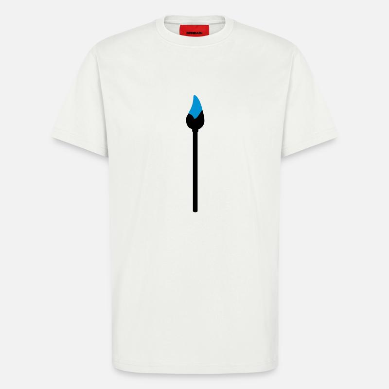 Pinsel mit Farbe - T-Shirt - made by SPREAD - OFF WHITE