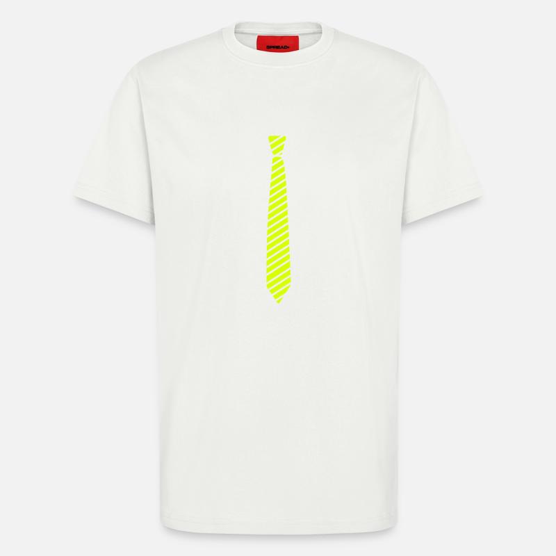 krawatte - T-Shirt - made by SPREAD - OFF WHITE
