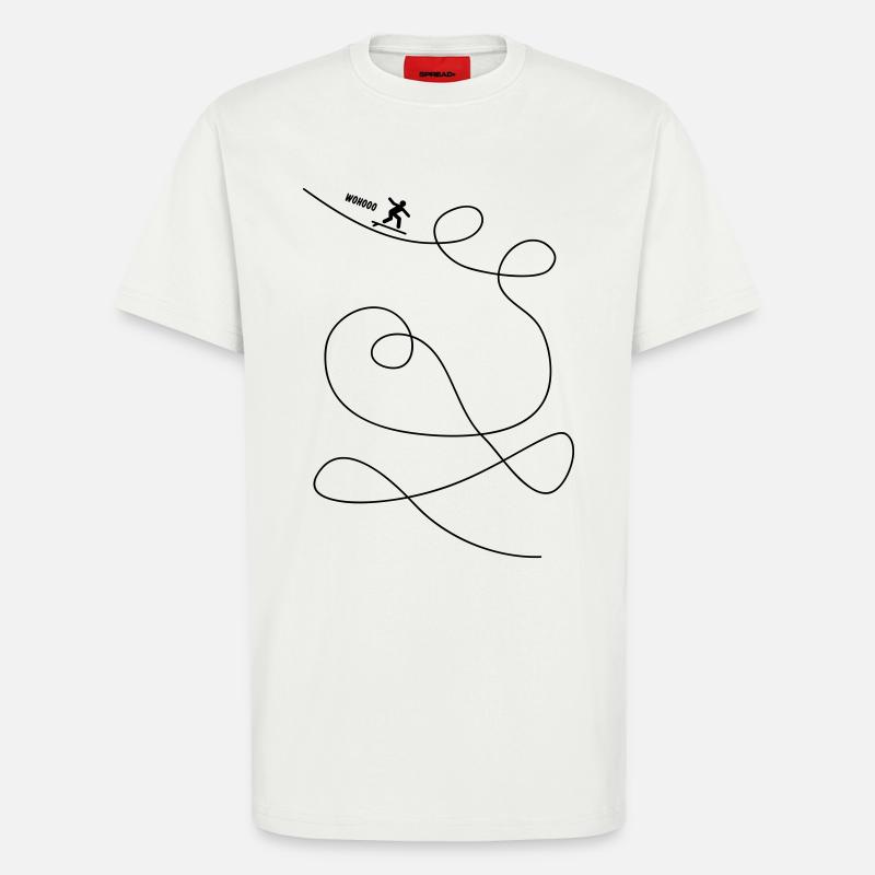 Surfer macht Loopings - T-Shirt - made by SPREAD - OFF WHITE