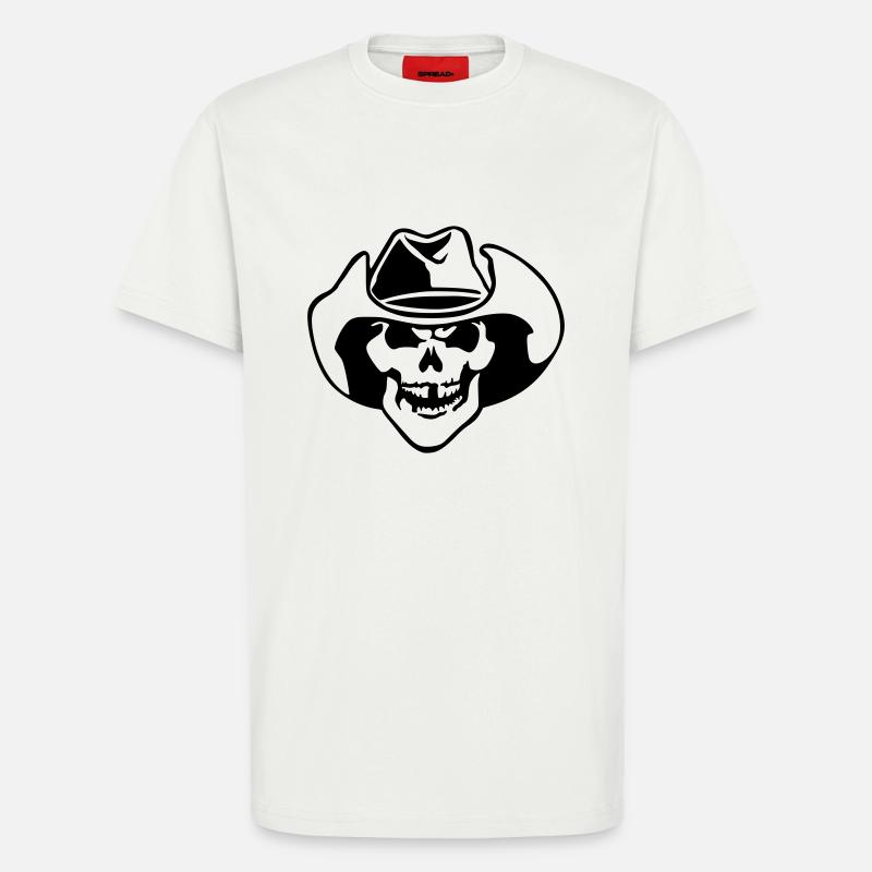 bone head / Knochenkopf - T-Shirt - made by SPREAD - OFF WHITE
