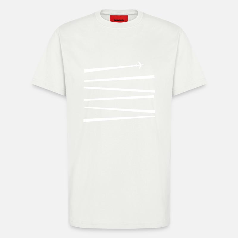 airplane - T-Shirt - made by SPREAD - OFF WHITE
