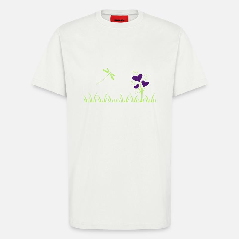 Herzblumen Wiese - T-Shirt - made by SPREAD - OFF WHITE