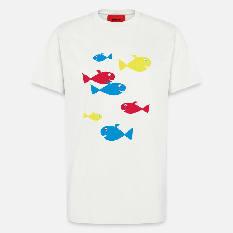 fisch vector - T-Shirt - made by SPREAD - OFF WHITE