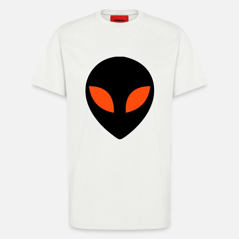 Étranger, extraterrestially, UFO, - T-shirt bio décontracté fabriqué en UE - OFF WHITE