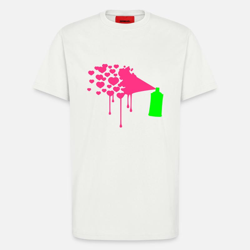 Herz Graffiti - T-Shirt - made by SPREAD - OFF WHITE