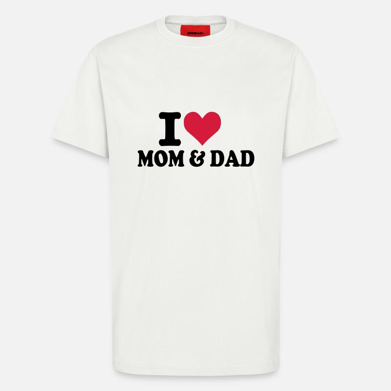 Mom & Dad - Mutter & Vater - T-Shirt - made by SPREAD - OFF WHITE