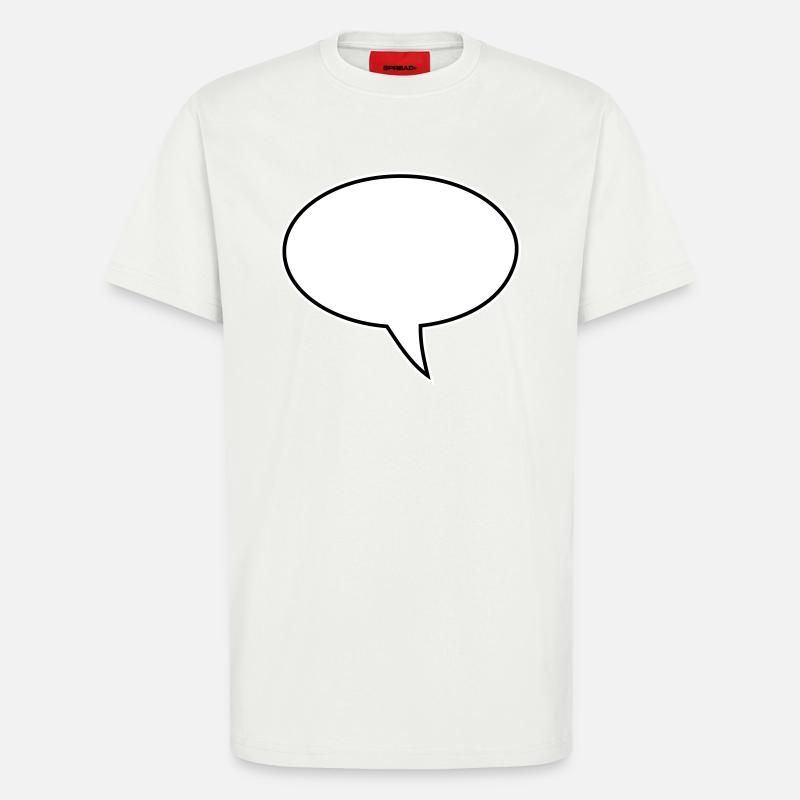 Speech bubble design right - T-Shirt - made by SPREAD - OFF WHITE