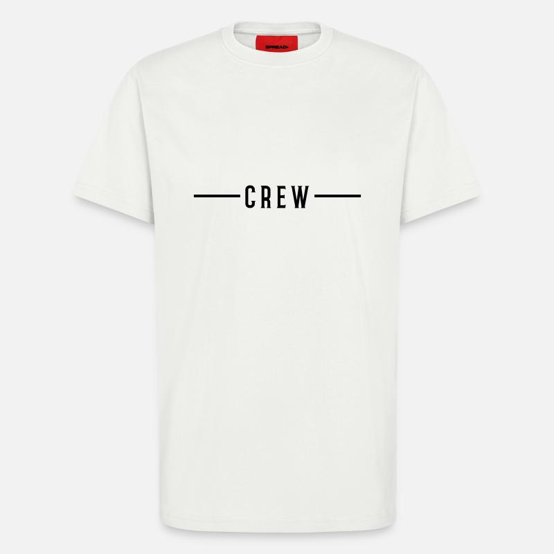 Course d’équipage - T-shirt bio décontracté fabriqué en UE - OFF WHITE