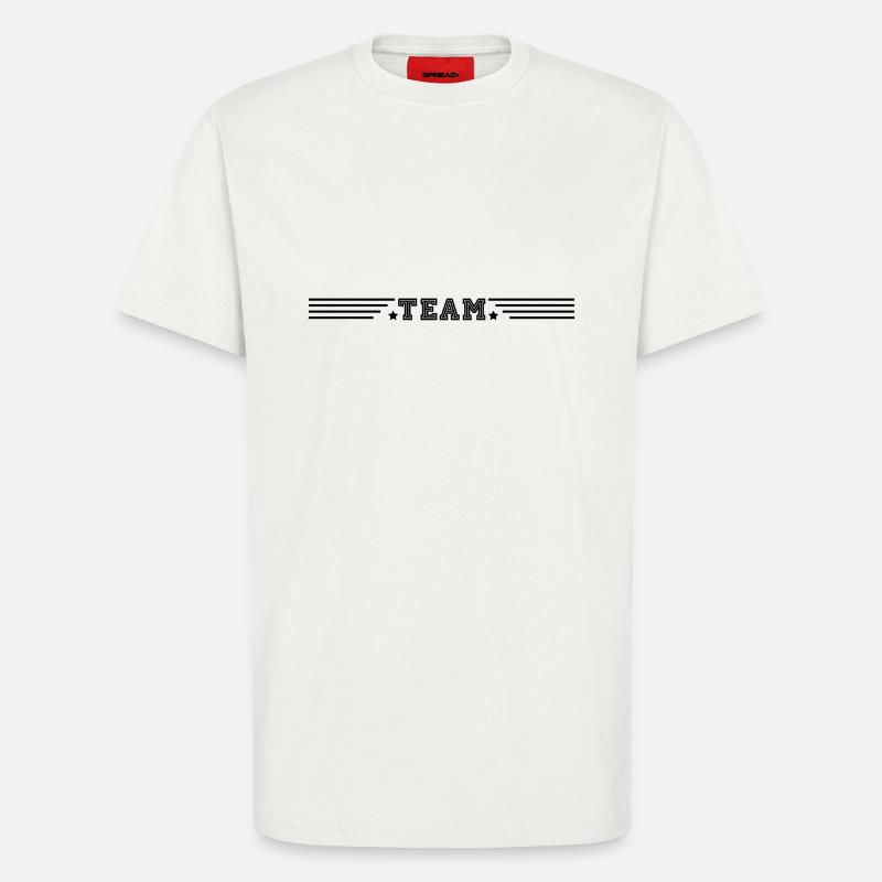 TEAM - T-Shirt - made by SPREAD - OFF WHITE