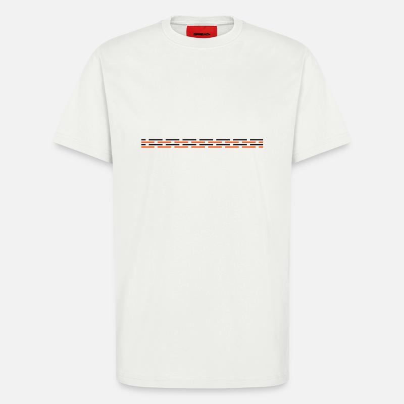 Line dashed - T-Shirt - made by SPREAD - OFF WHITE