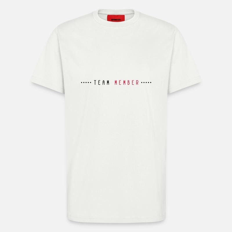 Team Mitglied Linie - T-Shirt - made by SPREAD - OFF WHITE