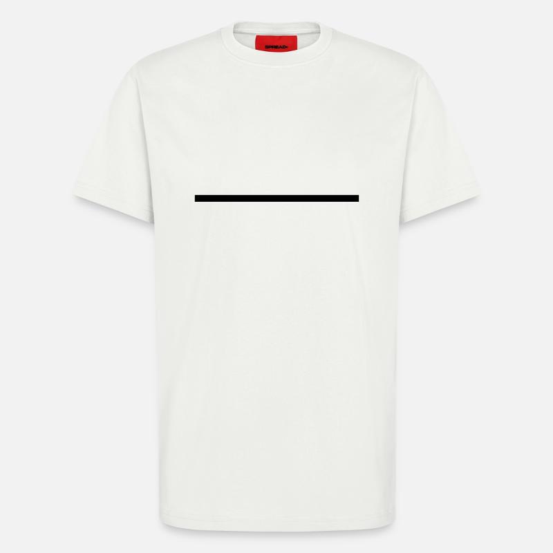 Straight line - T-Shirt - made by SPREAD - OFF WHITE