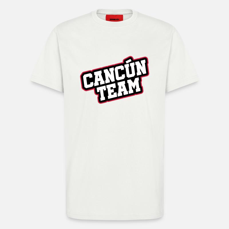 L’équipe de Cancún - T-shirt bio décontracté fabriqué en UE - OFF WHITE