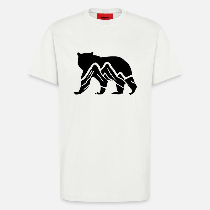bär berge - T-Shirt - made by SPREAD - OFF WHITE