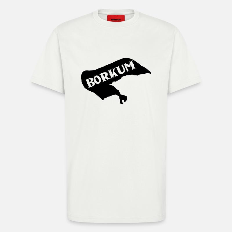 borkum insel - T-Shirt - made by SPREAD - OFF WHITE
