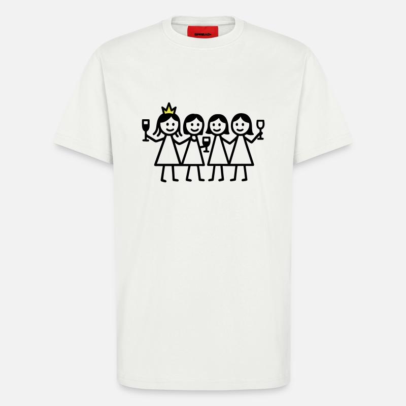 Anniversaire de poule - T-shirt bio décontracté fabriqué en UE - OFF WHITE