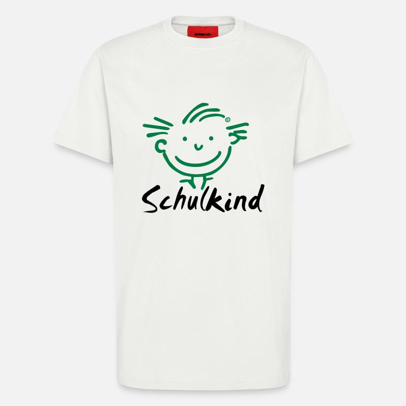 Junge Schulkind - T-Shirt - made by SPREAD - OFF WHITE