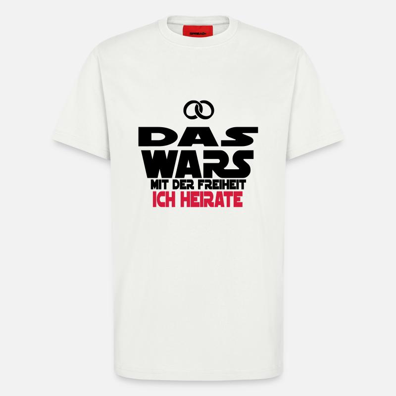 das wars ich heirate - T-Shirt - made by SPREAD - OFF WHITE