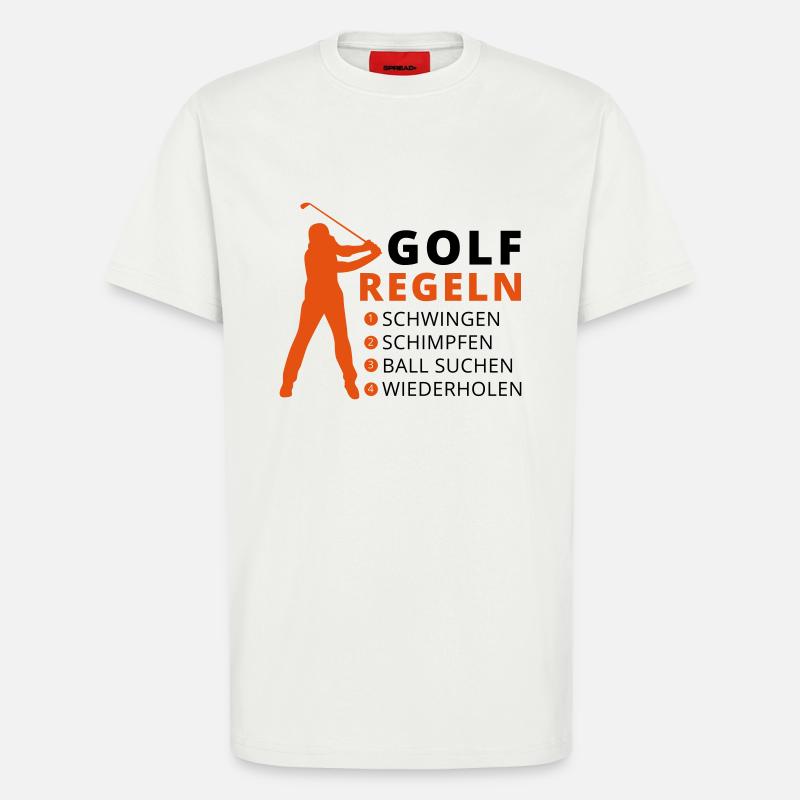GOLFREGELN - T-Shirt - made by SPREAD - OFF WHITE