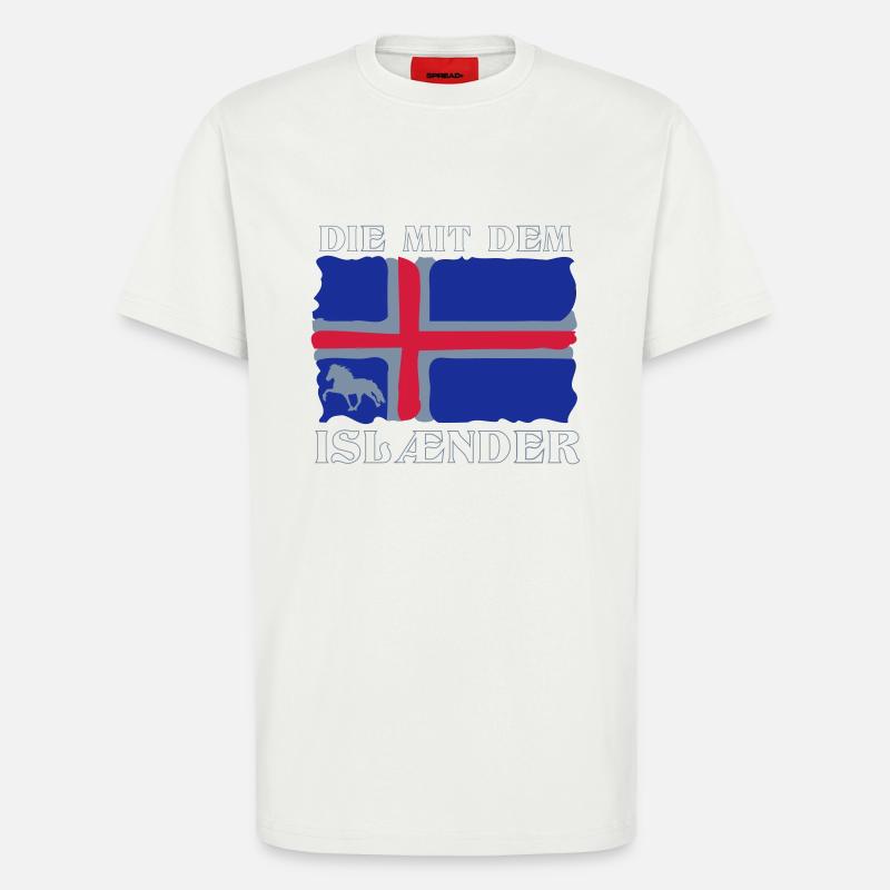 Die mit dem Isländer - T-Shirt - made by SPREAD - OFF WHITE