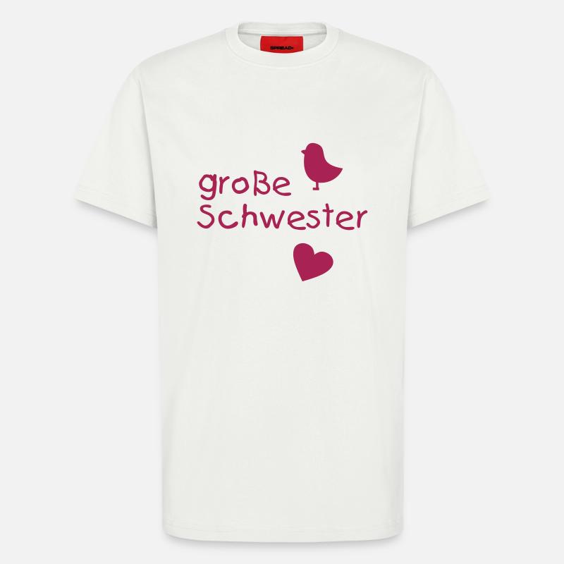 Große Schwester - T-Shirt - made by SPREAD - OFF WHITE