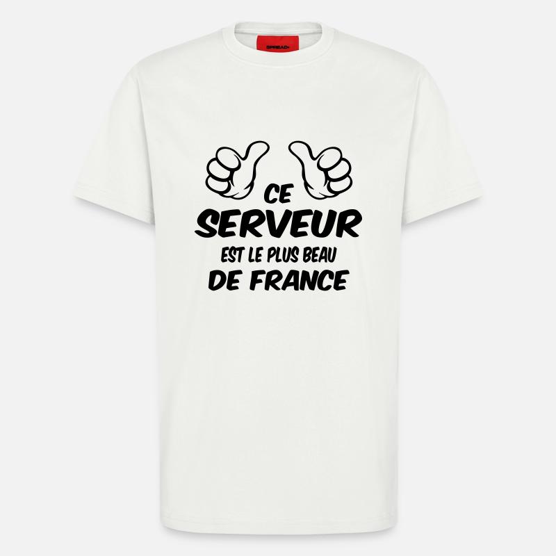 BESTER SERVER - T-Shirt - made by SPREAD - OFF WHITE